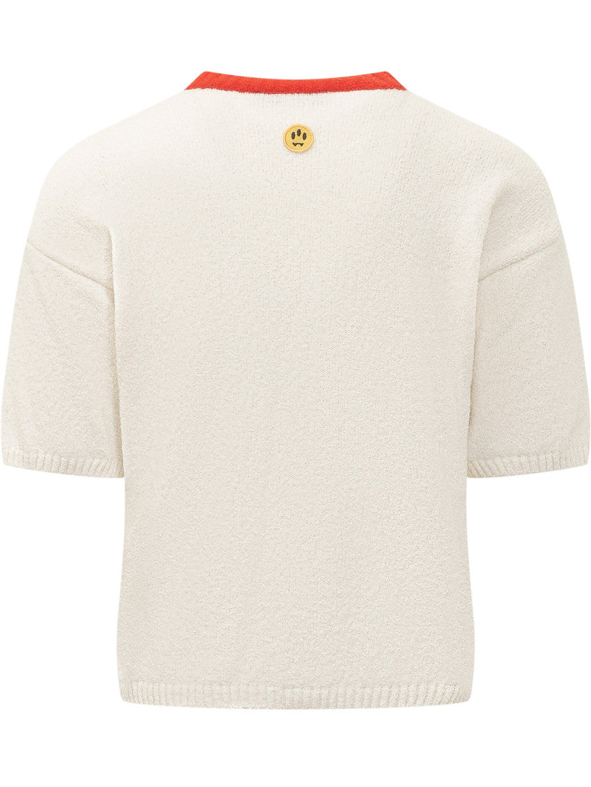 White V Neck T-Shirt 2