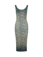 Multicolor Floral Scoop Neck Maxi Dress 1