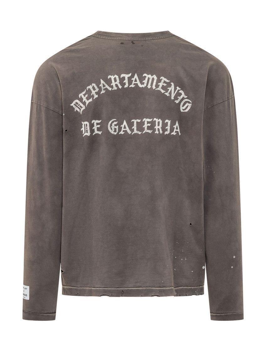 Distressed Crew Neck T-Shirt 4