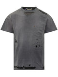 Distressed Crew Neck T-Shirt 1