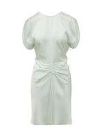 Light Green V Neck Midi Dress 1