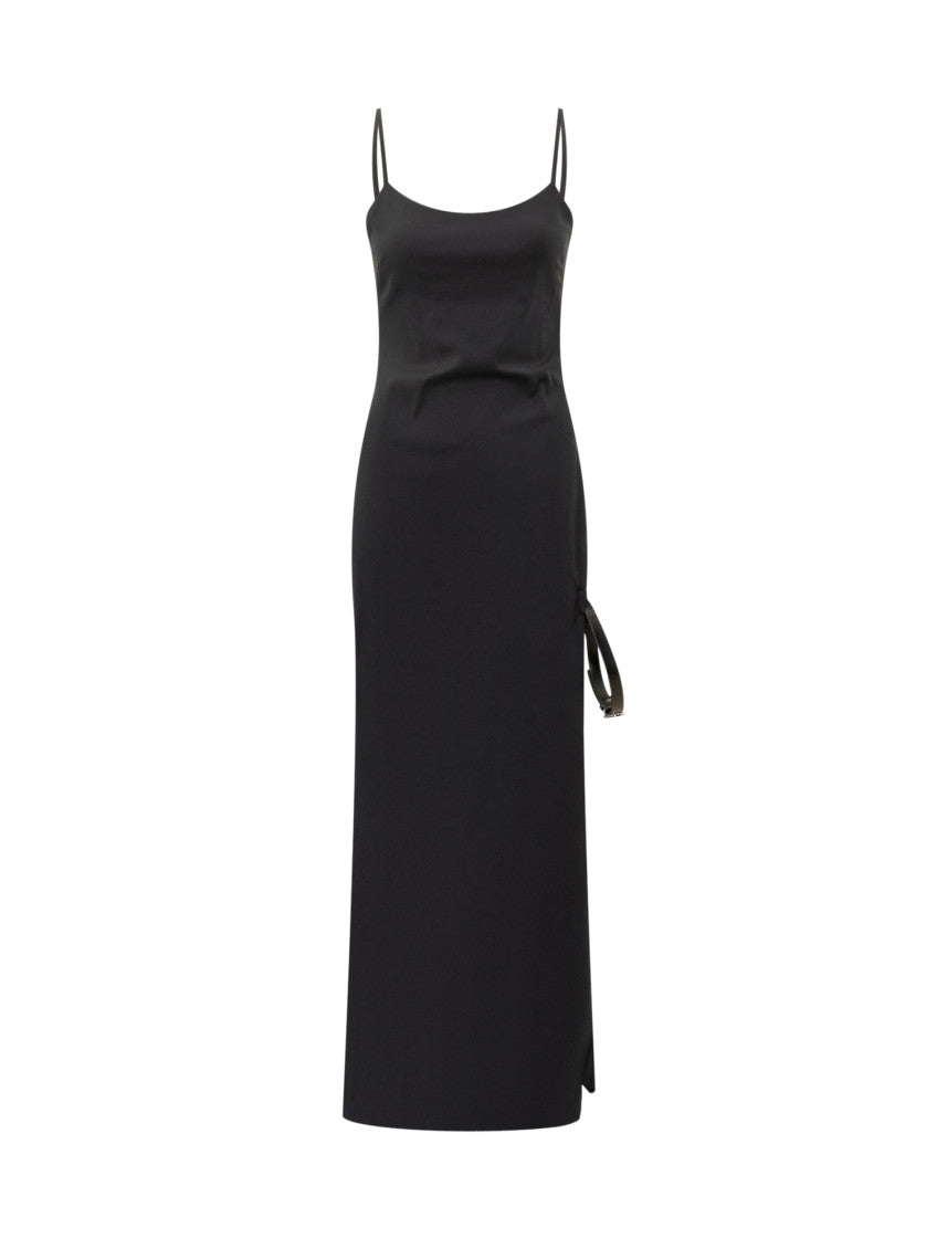 Black Scoop Neck Maxi Dress 1