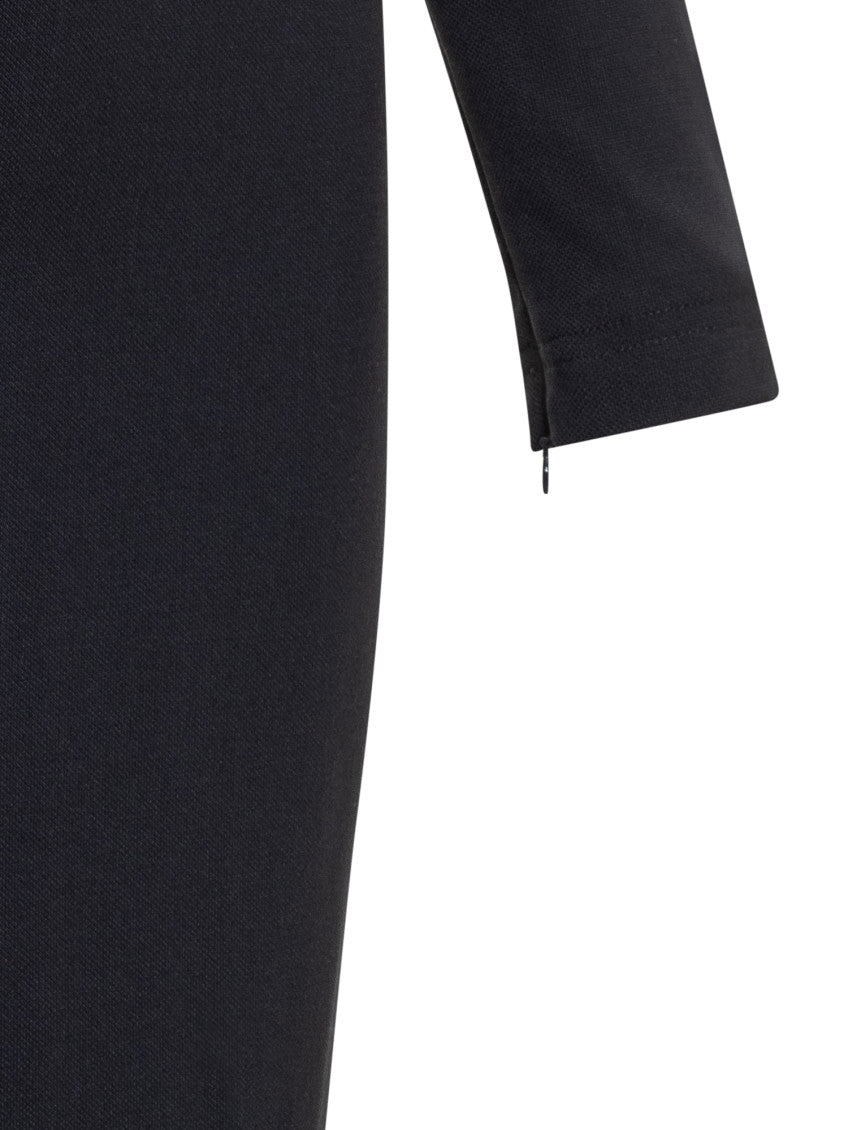 Blue Round Neck Midi Dress 4