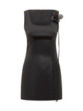 Black Scoop Neck Mini Dress 1