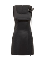 Black Scoop Neck Mini Dress 1