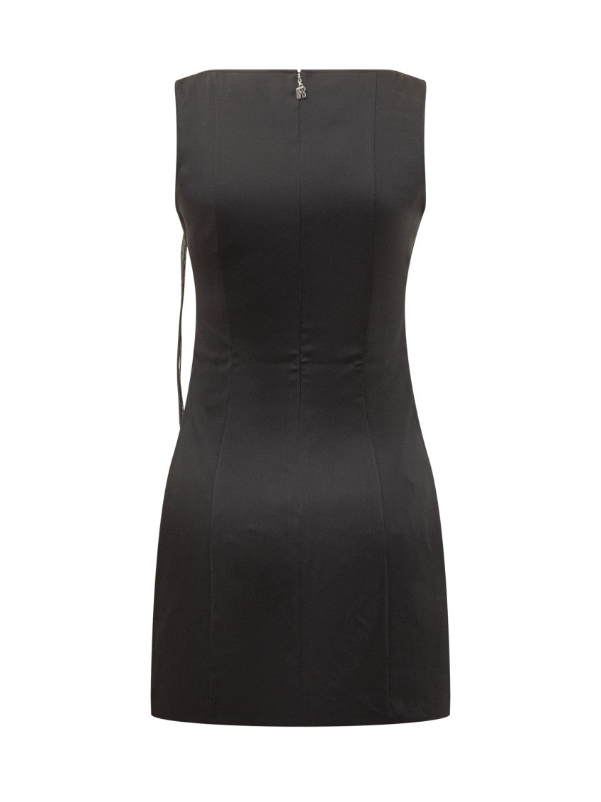 Black Scoop Neck Mini Dress 2