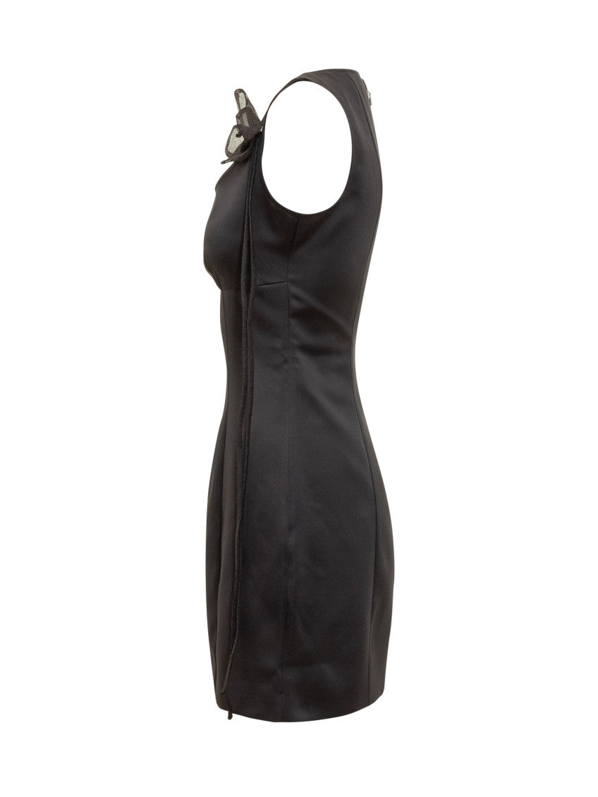 Black Scoop Neck Mini Dress 3