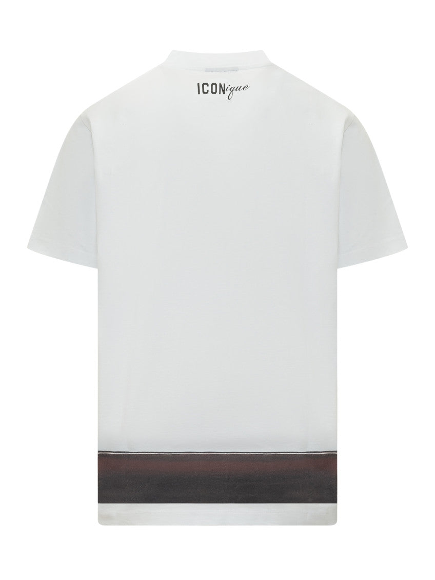 White Crew Neck T-Shirt 2