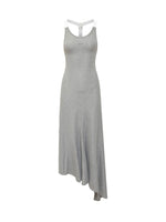 Silver Round Neck Maxi Dress 1