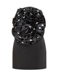 Black Polka Dot Strapless Mini Dress 1