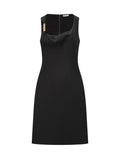 Black Square Neck Midi Dress 1