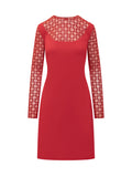 Red Logo Crew Neck Mini Dress 1
