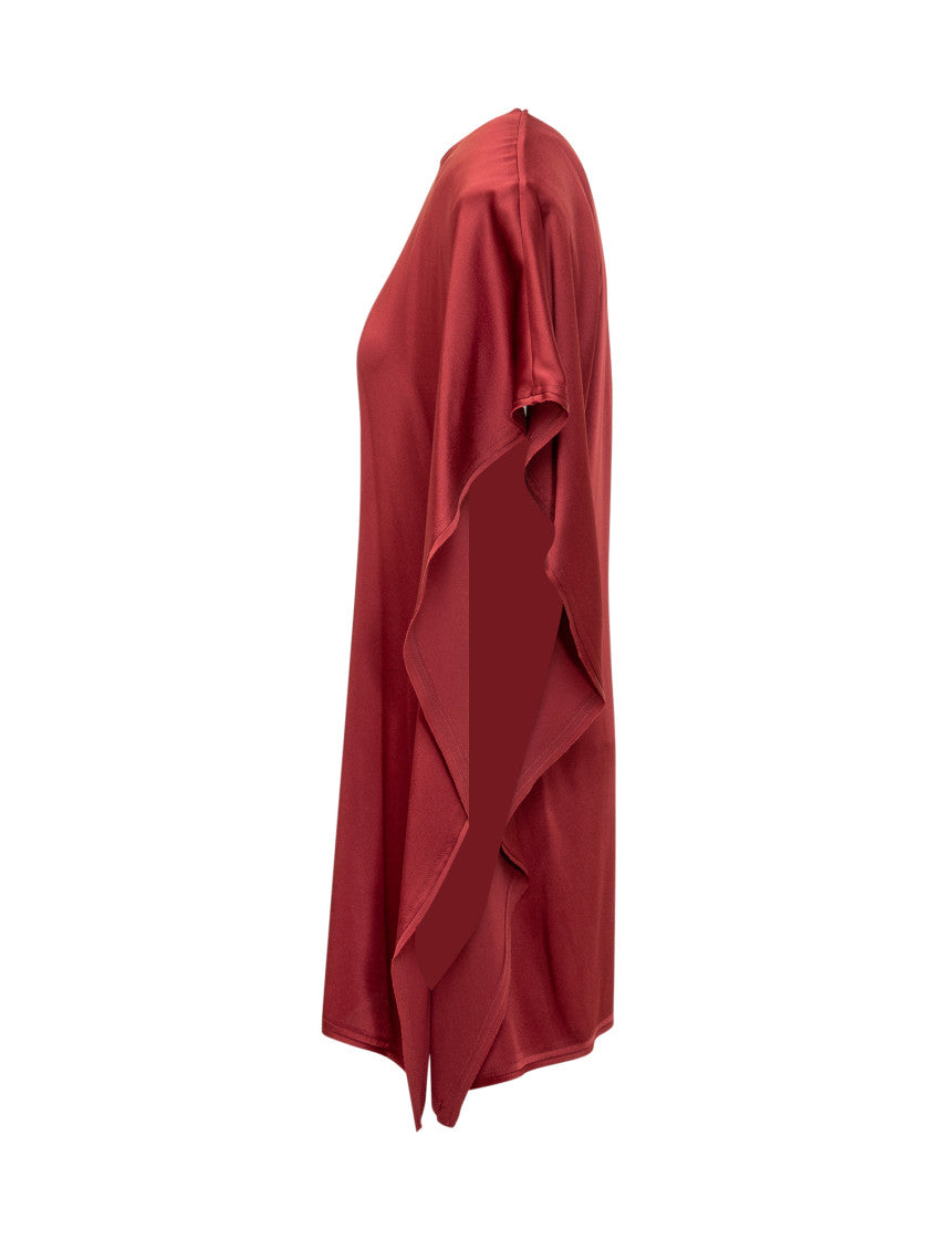 Red Round Neck Mini Dress 3