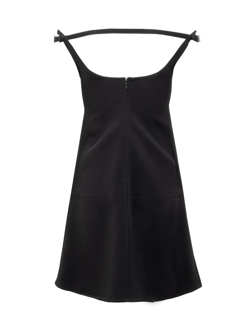 Black Off Shoulder Mini Dress 2