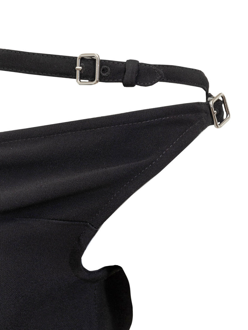 Black Off Shoulder Mini Dress 4