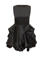 Black Square Neck Mini Dress 1