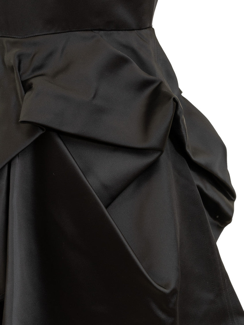 Black Square Neck Mini Dress 4
