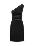 Black One Shoulder Midi Dress 1