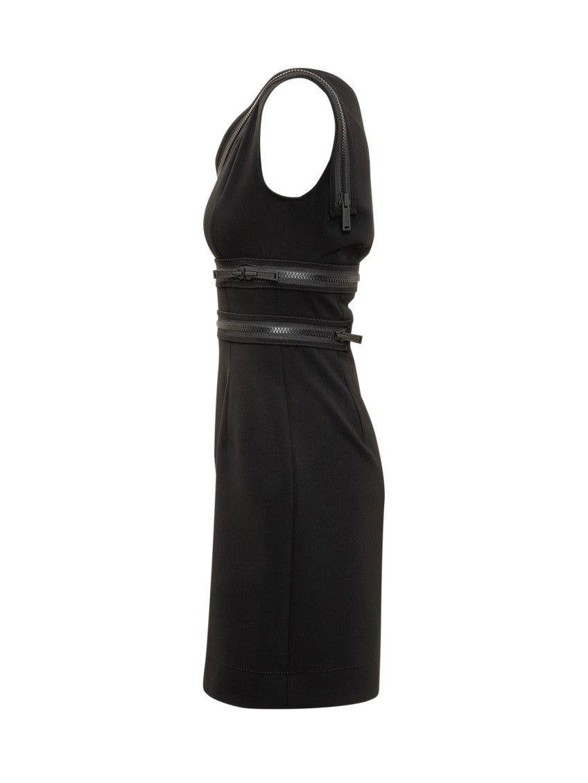 Black One Shoulder Midi Dress 3