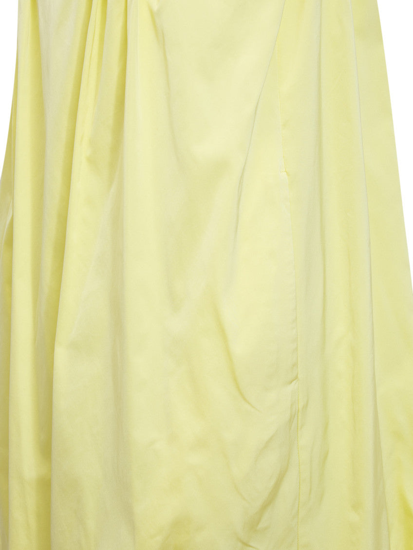 Yellow Round Neck Midi Dress 4