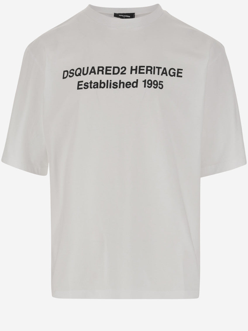White Loose Fit Heritage T-shirt 1