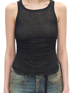Black Solid Round Neck Top 1