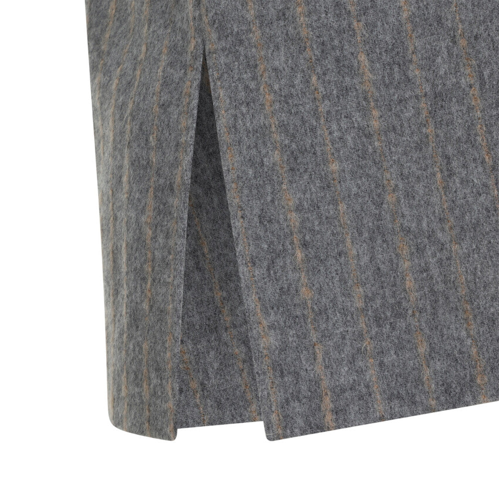 Grey Stripes Round Neck Top 3