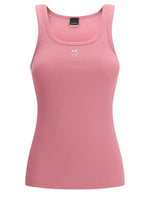 Pink Logo Round Neck Top 1