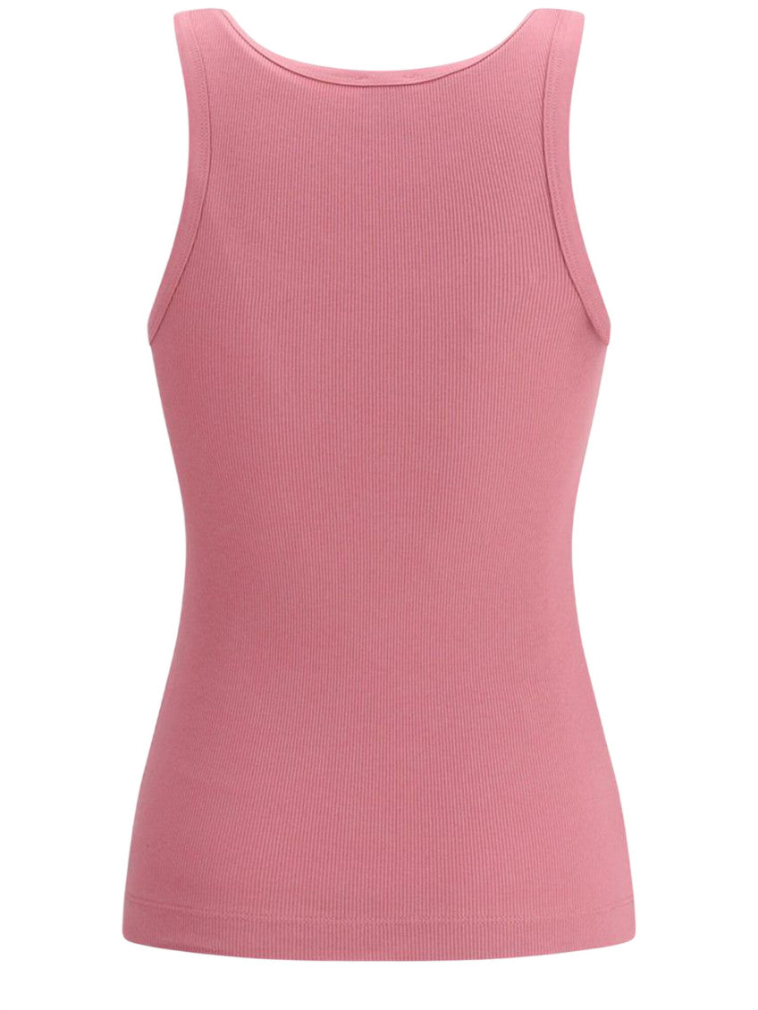 Pink Logo Round Neck Top 2