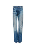 Blue Straight High Rise Jeans 1