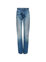 Blue Straight High Rise Jeans 1