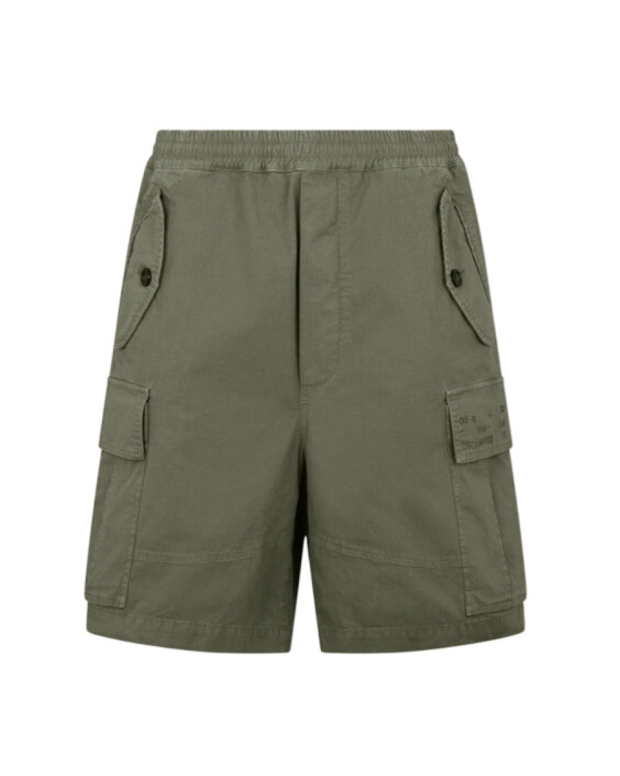 Olive Solid Shorts 1