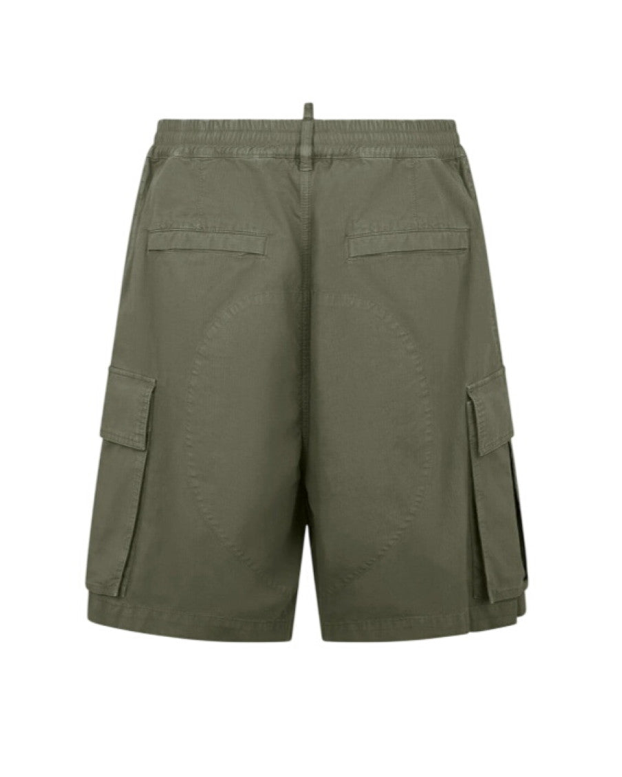Olive Solid Shorts 2
