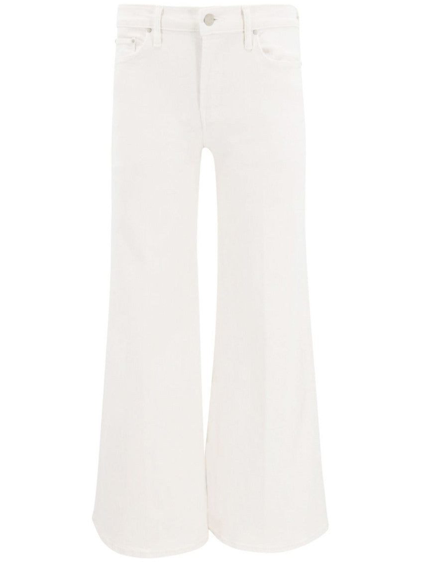 Beige Flared Mid Rise Jeans 1