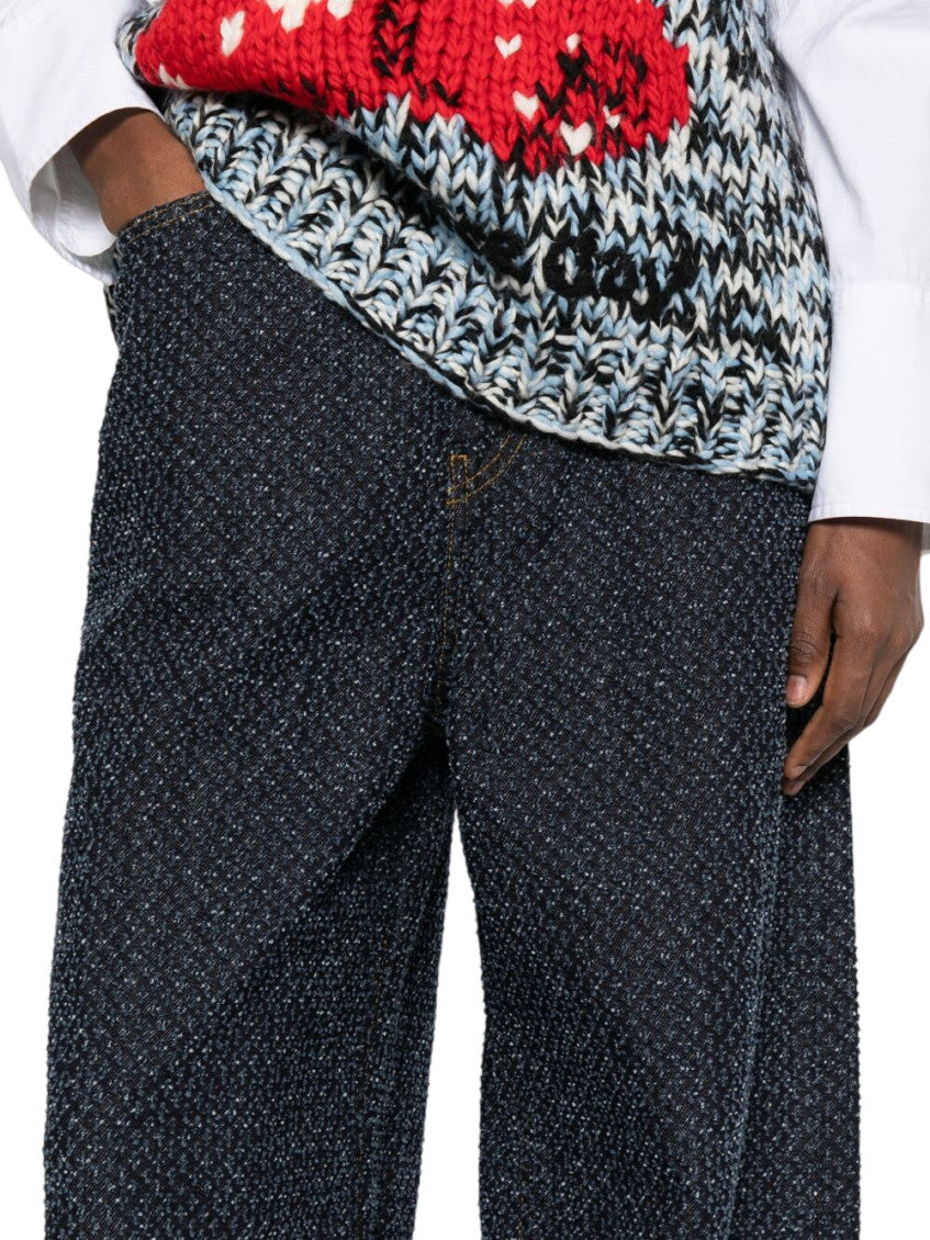 Blue Loose High Rise Jeans 5