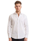 White Regular Solid Shirts 1