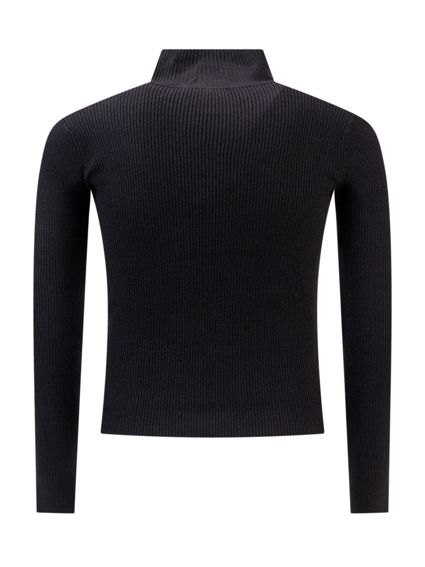 Kids Black Knitted Sweater 2
