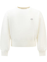 Kids White Logo Sweater 1
