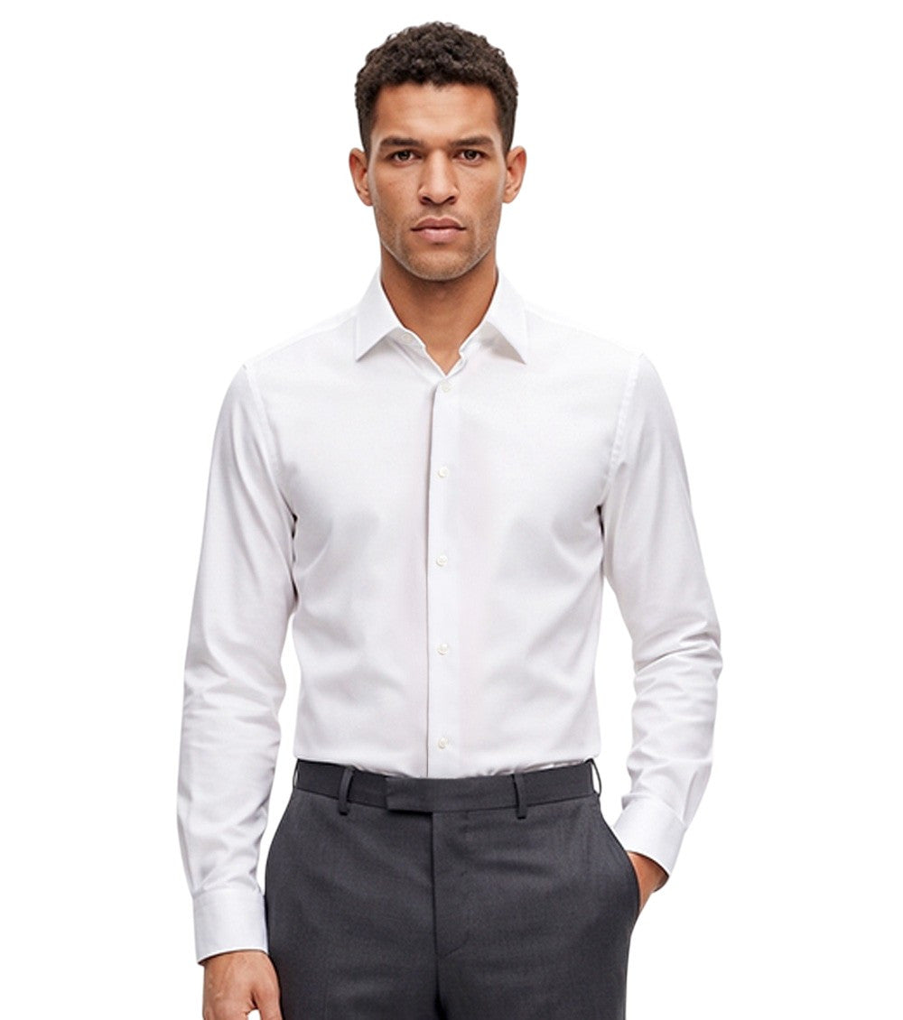 White Regular Solid Shirts 2