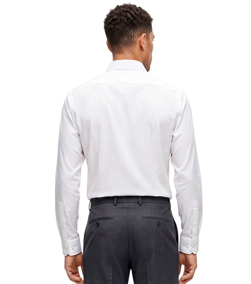 White Regular Solid Shirts 3