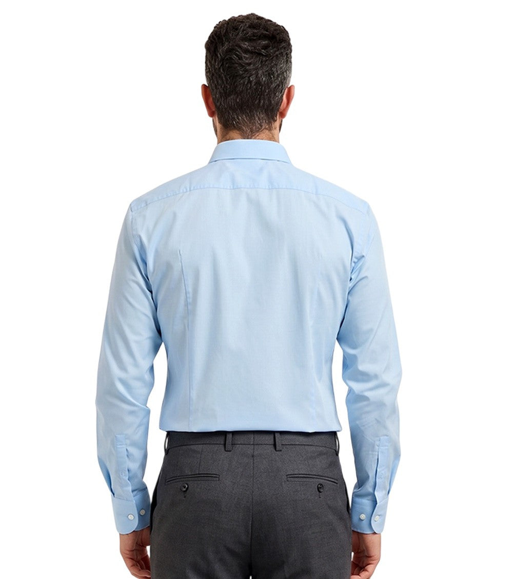 Sky Blue Solid Shirts 3