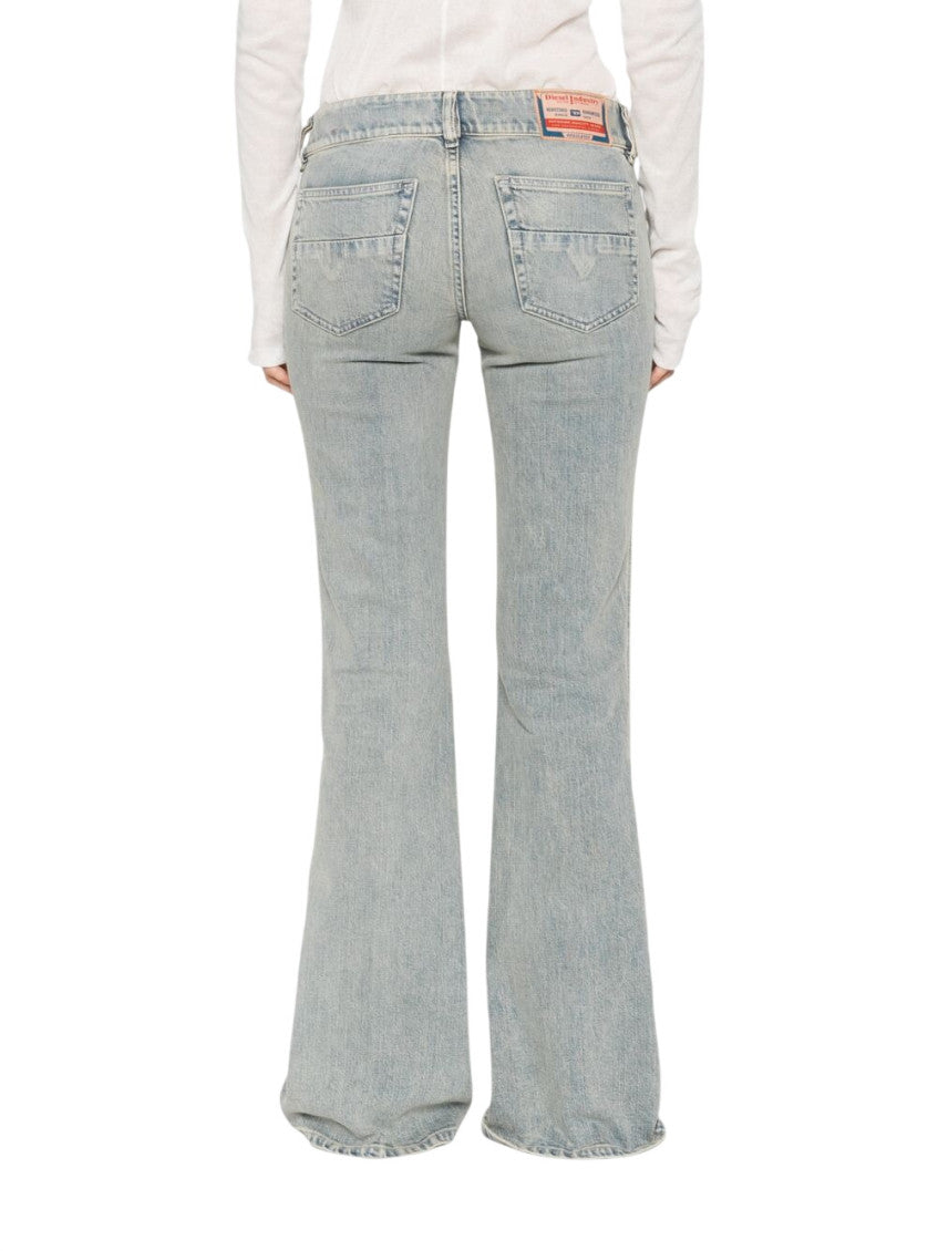 Blue Flared High Rise Jeans 2