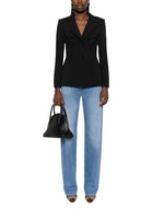 Sky Blue Straight Mid Rise Jeans 1
