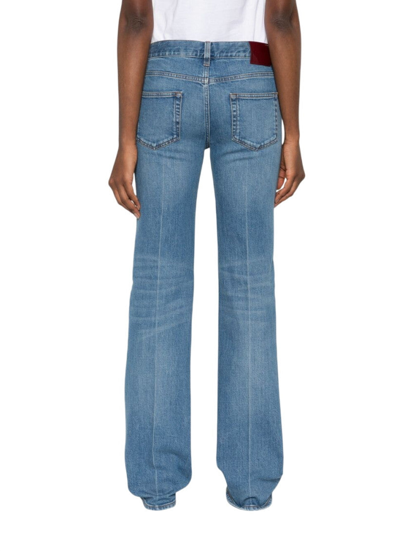 Sky Blue Slim Mid Rise Jeans 2