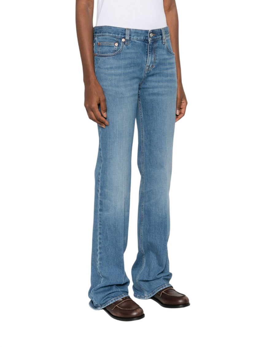 Sky Blue Slim Mid Rise Jeans 3