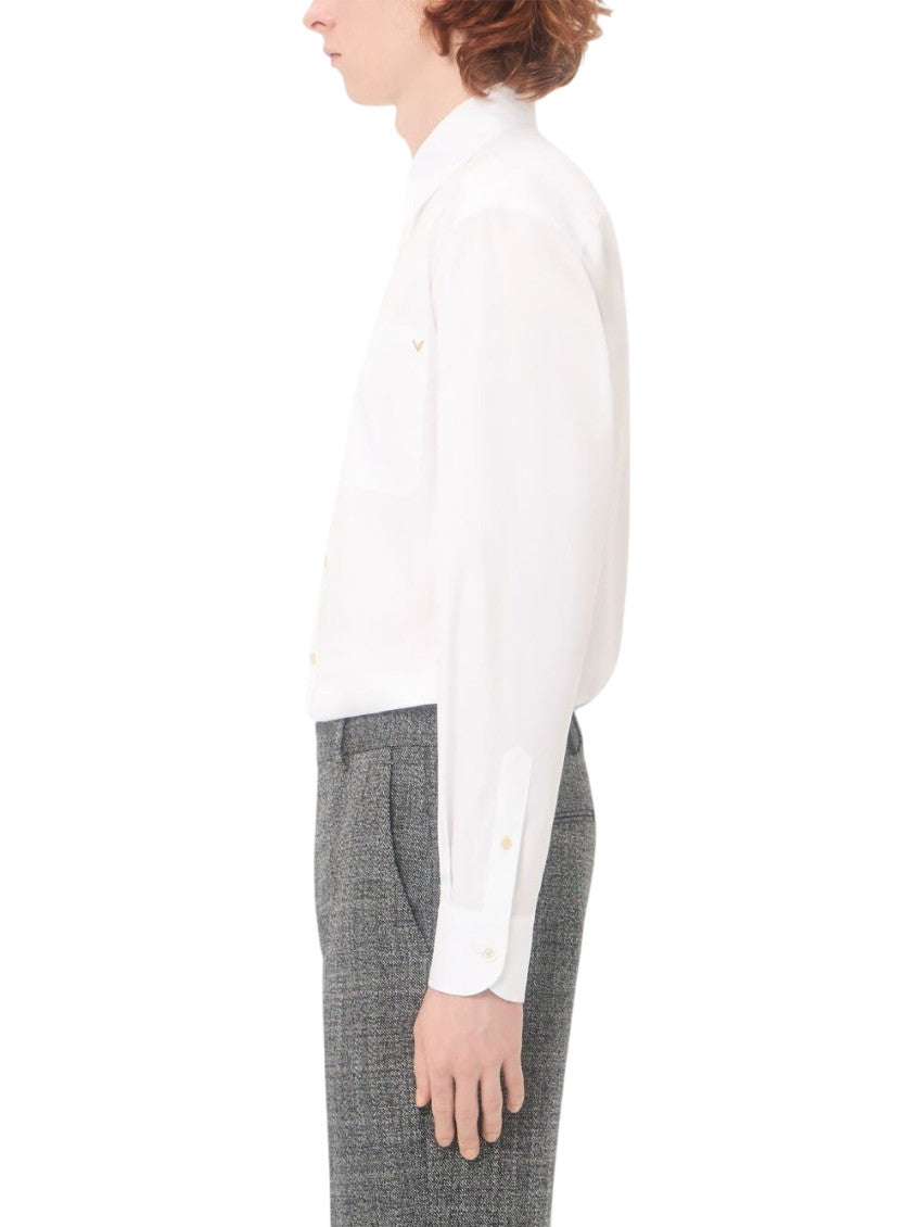White Regular Logo Shirts 3