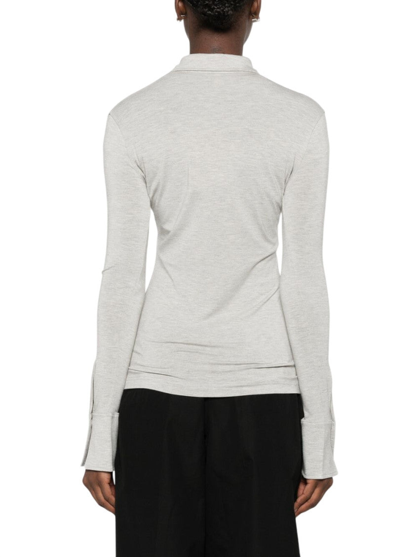 Light Grey Slim Solid Shirt 3