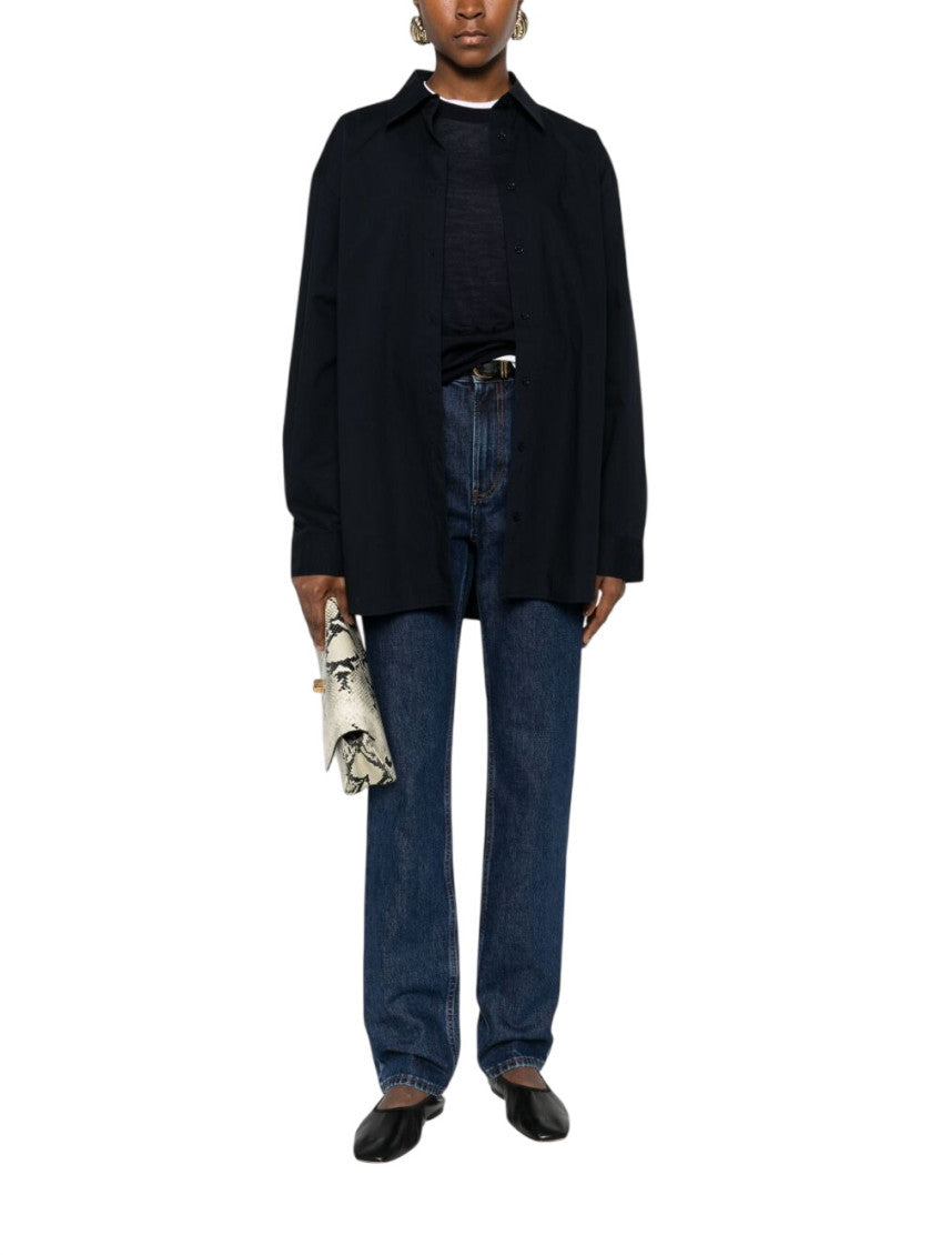 Blue Relaxed Solid Shirt 2