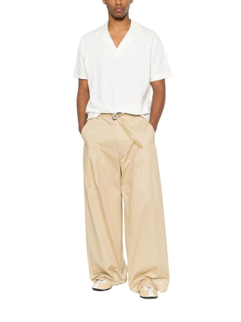 White V Neck Polos 1