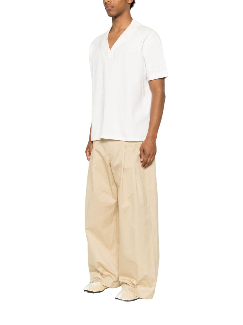 White V Neck Polos 2